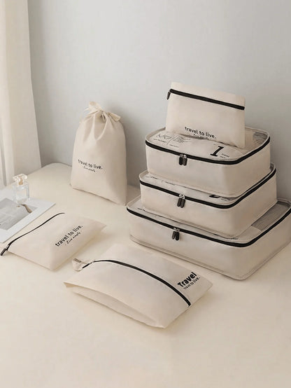 JUEGO DE BOLSAS DE ALMACENAMIENTO DE VIAJE, DE 3 A 7 PIEZAS