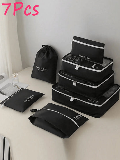 JUEGO DE BOLSAS DE ALMACENAMIENTO DE VIAJE, DE 3 A 7 PIEZAS