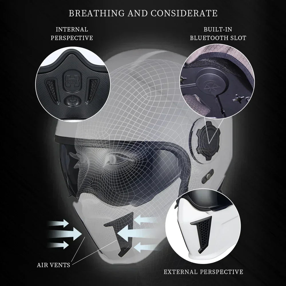 CASCO MODULAR PARA MOTOCICLETA