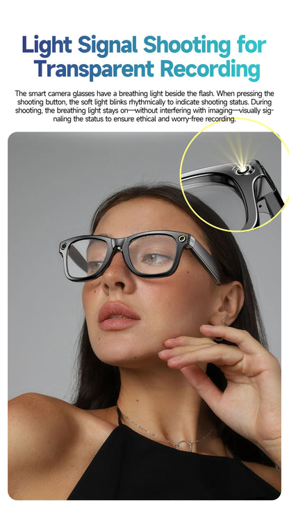 GAFAS INTELIGENTES CON GRABACIÓN DE FOTO Y VIDEO