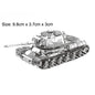 ROMPECABEZAS DE METAL 3D, MODELO DE TANQUE MILITAR CHURCHILL CHIEFTAIN MK50