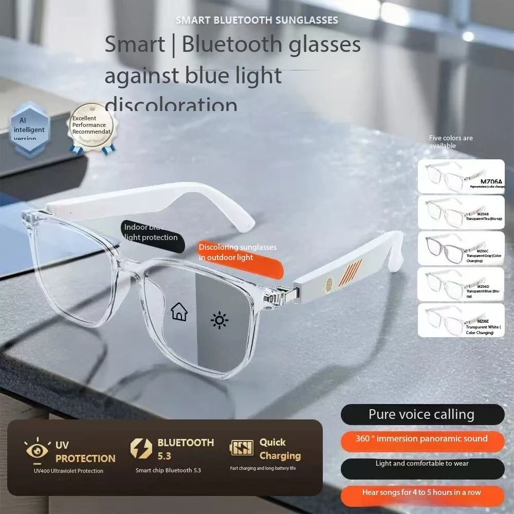 GAFAS INTELIGENTES CON BLUETOOTH, LENTES TRANSITIONS