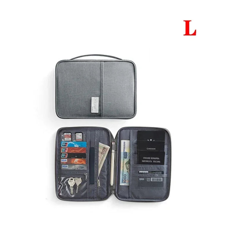 ORGANIZADOR DE VIAJE IMPERMEABLE PARA PASAPORTE Y DOCUMENTOS | FUNDA MULTIFUNCIÓN UNISEX