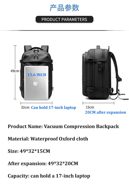 MOCHILA DE VIAJE ULTRA-EFICIENTE