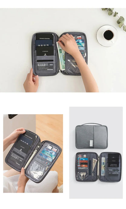 ORGANIZADOR DE VIAJE IMPERMEABLE PARA PASAPORTE Y DOCUMENTOS | FUNDA MULTIFUNCIÓN UNISEX