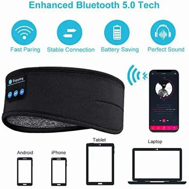 BANDA PARA DORMIR CON AURICULARES BLUETOOTH