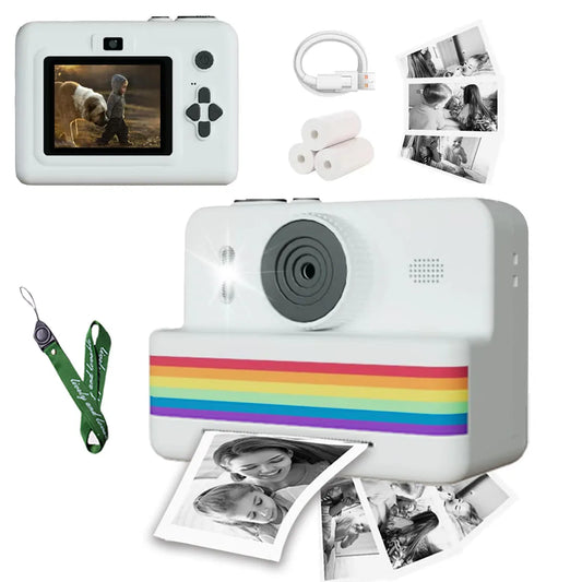 CÁMARA DIGITAL PARA NIÑOS, IMPRESIÓN INSTANTÁNEA, VIDEO HD