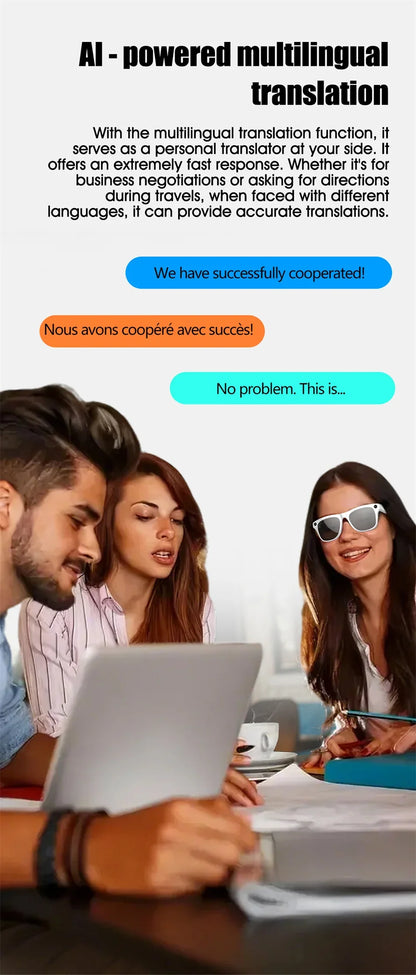 GAFAS INTELIGENTES XIAOMI CON CÁMARA, ASISTENTE DE VOZ Y TRADUCCIÓN DE VOZ