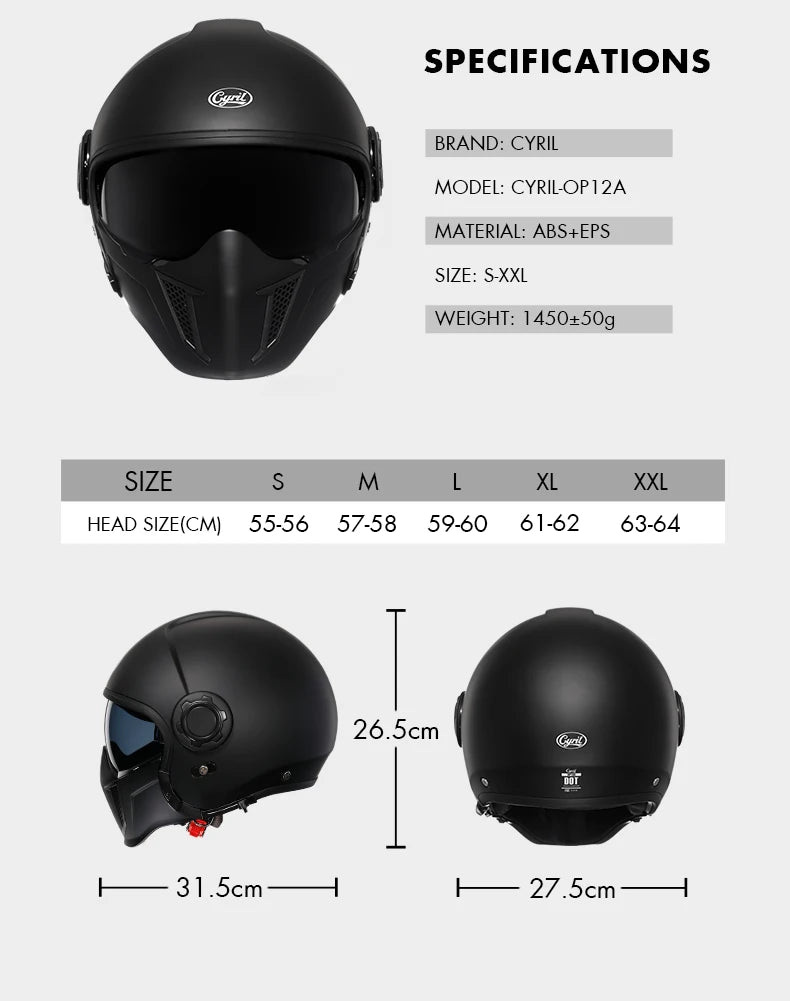 CASCO MODULAR PARA MOTOCICLETA
