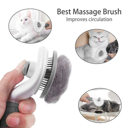 CEPILLO REMOVEDOR DE PELOS PARA PERROS Y GATOS
