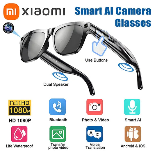 GAFAS INTELIGENTES XIAOMI CON CÁMARA, ASISTENTE DE VOZ Y TRADUCCIÓN DE VOZ