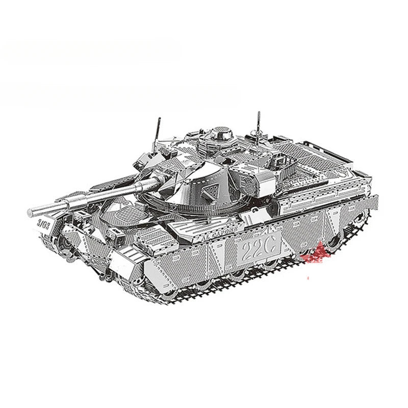 ROMPECABEZAS DE METAL 3D, MODELO DE TANQUE MILITAR CHURCHILL CHIEFTAIN MK50