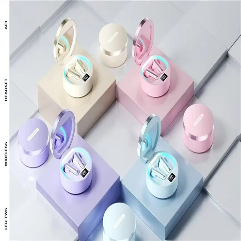 AURICULARES INALÁMBRICOS BLUETOOTH CON ESPEJO