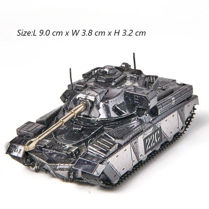 ROMPECABEZAS DE METAL 3D, MODELO DE TANQUE MILITAR CHURCHILL CHIEFTAIN MK50