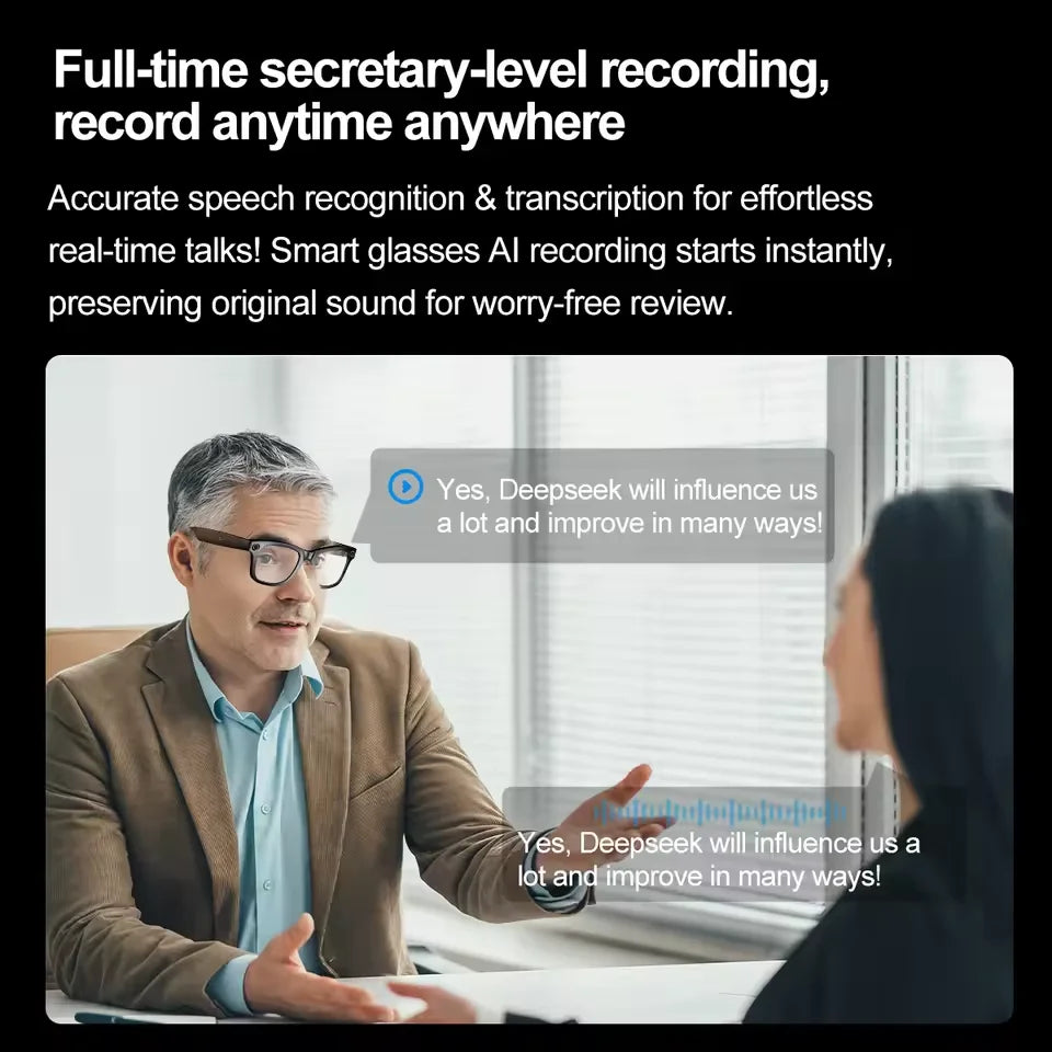 GAFAS INTELIGENTES CON GRABACIÓN DE FOTO Y VIDEO