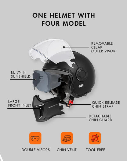 CASCO MODULAR PARA MOTOCICLETA